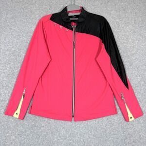 Jamie Sadock Jacket Womens Small Full Zip Lightweight Colorblock Golf Pickleball